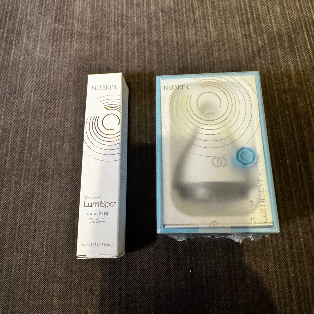 Nu Skin ageLOC LumiSpa Accent Facial Massager & IdealEyes Cream for Wrinkles